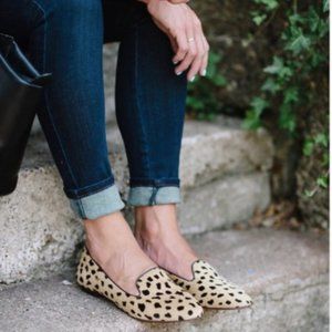 Madewell Teddy Loafer Calf Hair Cheetah Print